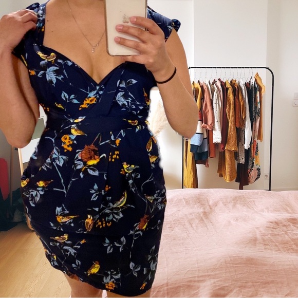 Closet Blu Colorful Bird Dress - Picture 2 of 7